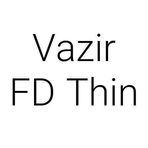 Vazir FD Thin font - Free fonts on Creazilla | Creazilla