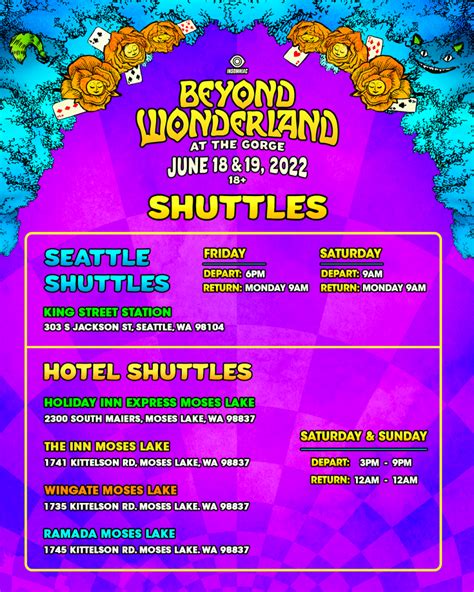 Beyond Wonderland at the Gorge 2024 Music Festival Lineup and Tickets