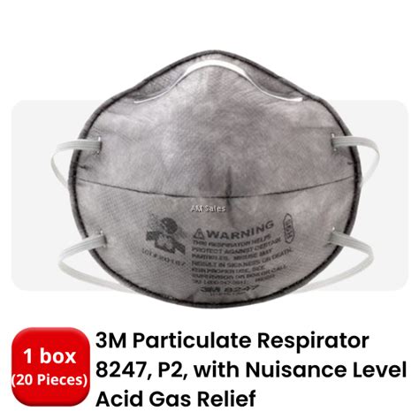 3M 8247 R95 Respirator With Nuisance Level Organic Vapor (20pcs/Box)