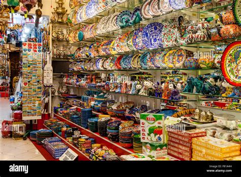 Souvenir Shop, The Grand Bazaar, Marmaris, Mugla Province, Turkey Stock Photo, Royalty Free ...