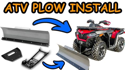 How to Install an ATV Snow Plow | KFI Plow Unboxed, built & mounted to a CFMoto CForce ATV - YouTube