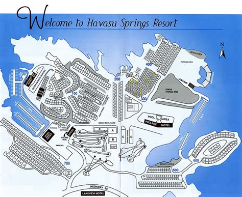 Havasu Springs Park Map - Havasu Springs RV Resort