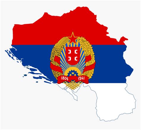 Greater Sr Serbia Map - Greater Serbia Map, HD Png Download - kindpng