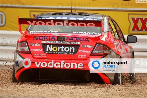 Craig Lowndes (AUS) Team Vodafone 888 Ford in the gravel trap ...