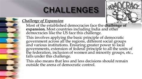 Challenges to democracy