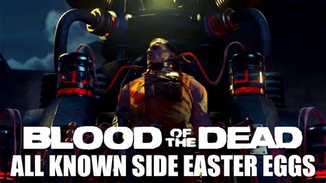 ALL SIDE EASTER EGGS - BLOOD OF THE DEAD - BLACK OPS 4 ZOMBIES - YouTube