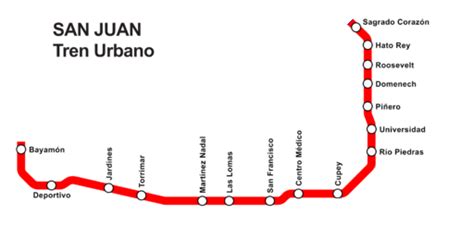 Tren Urbano, San Juan, Puerto Rico – Metro maps + Lines, Routes, Schedules