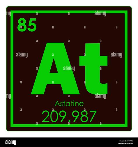 Astatine chemical element periodic table science symbol Stock Photo - Alamy