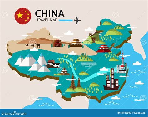 China Map Cartoon