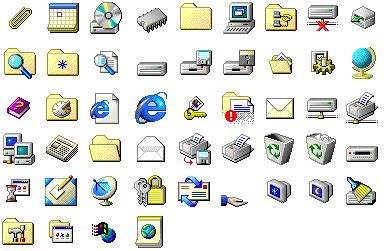 Windows 95 icons | Computer icon, Microsoft icons, Windows 95
