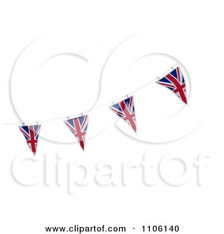 Clipart 3d Union Jack Bunting Banner Flags 2 - Royalty Free CGI ...