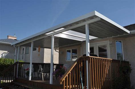 Patio cover installed with skylights over a deck - Pacific Home Products