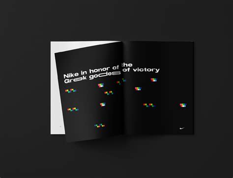 Booklet Design "Interesting Facts about NIKE" on Behance