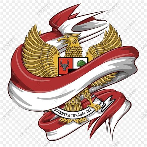 Garuda Pancasila Vector Hd PNG Images, Garuda Pancasila Emblem Logo Of Indonesian With Flag ...