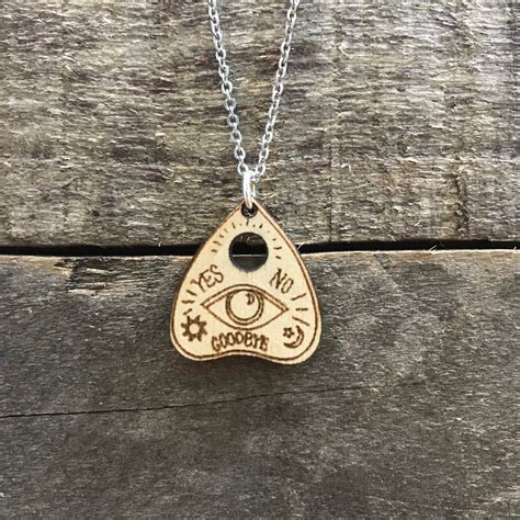 Ouija Planchette Wood Necklace | Etsy