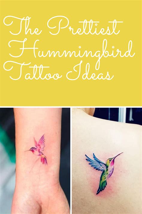 The Prettiest Hummingbird Tattoo Ideas - Tattoo Glee