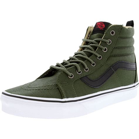 Army Green Vans High Tops - Army Military