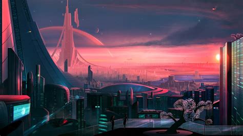 Sci-Fi, City, Scenery, Digital Art, 4K, #4.2058 Wallpaper