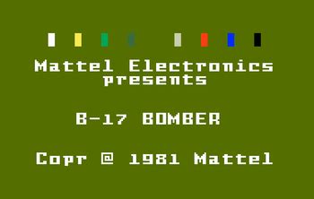 Intellivision: B-17 Bomber : Mattel : Free Borrow & Streaming : Internet Archive