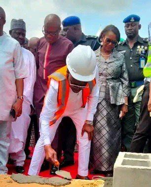 Wike Lays Foundation of Senate Building of Wigwe University | ELANHUB MEDIA