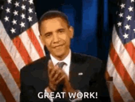 Barack Obama Clapping Great Work GIF | GIFDB.com