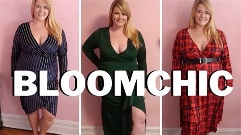 PLUS SIZE HOLIDAY DRESSES | BloomChic Try On Haul - YouTube