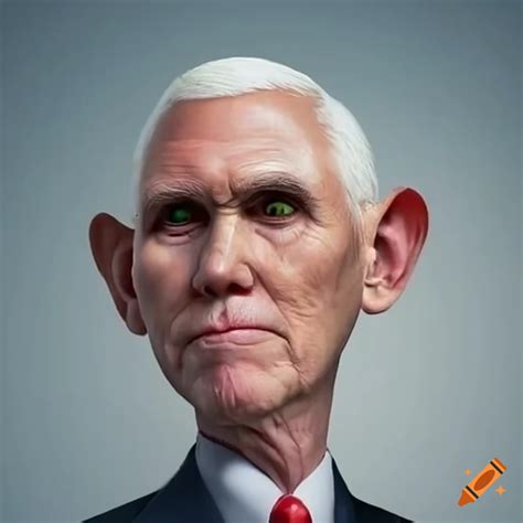 Cartoon of a giant rat resembling mike pence