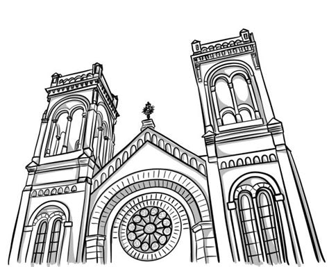 420+ Church Black And White Clipart Stock Illustrations, Royalty-Free ...