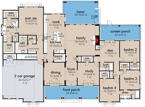 Plan 16918WG: 4-Bedroom Modern Farmhouse Plan with Three Fresh Air ...