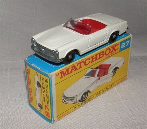 1960s.Lesney.Matchbox.27 MERCEDES-BENZ 230 SL BPW.MINT IN BOX.ALL Original | eBay | Matchbox ...