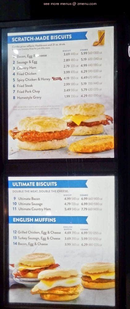 Menu at Biscuitville restaurant, Mount Airy