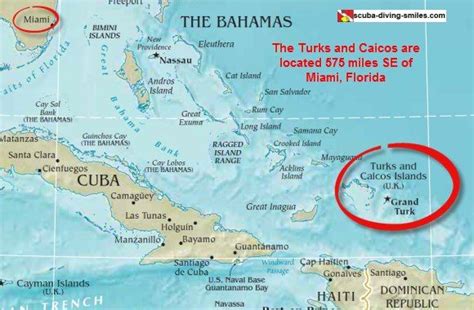 Map of Turks and Caicos - See The Location Of These Islands