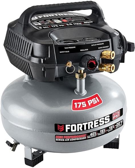 Amazon.com: HFT FORTRESS Fortress 6 Gallon 175 PSI Air Compressor High Performance 40percent ...