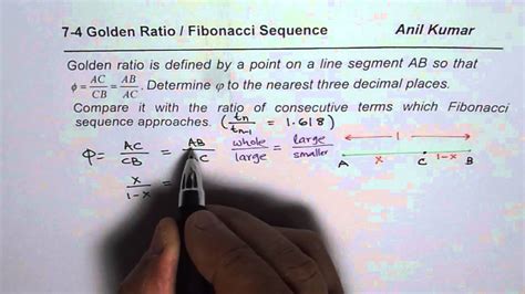 Calculation for Golden Ratio and Connection with Fibonacci Sequence ...