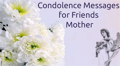 Condolence Messages for Friends Mother