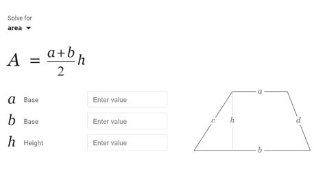 Quick Trapezoid Area Calculator