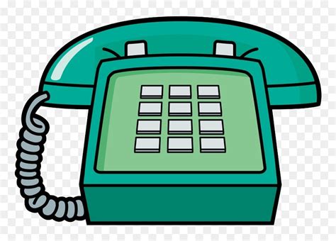 Phone Clipart Cartoon - Telephone Cartoon Png, Transparent Png - vhv