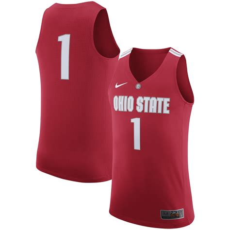 #1 Ohio State Buckeyes Nike Hyper Elite Authentic Basketball Jersey - Scarlet - Walmart.com ...