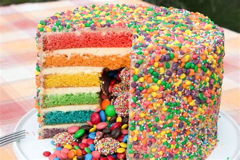 RAINBOW PINATA CAKE - Easy Cake Batter - Steve's Kitchen