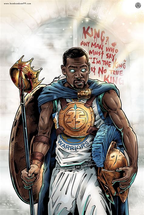 Kevin Durant Kingslayer Illustration | Basketball art, Nba basketball art, Nba art