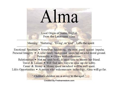 All about Alma | Names with meaning, Alma name, Names