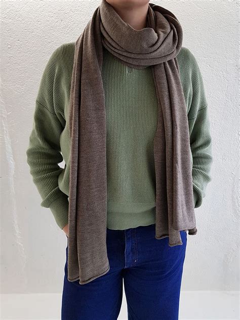 XL Merino Wool Scarves - col. Natural Brown | Merino wool scarf, Wool scarf, Merino wool