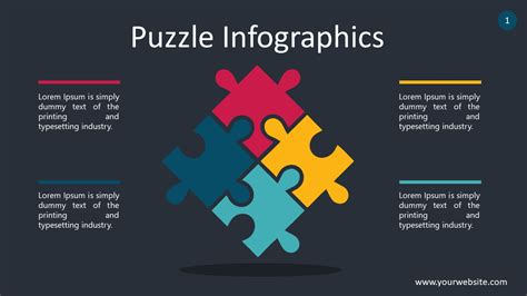 Puzzle Infographics for PowerPoint – Smiletemplates.com