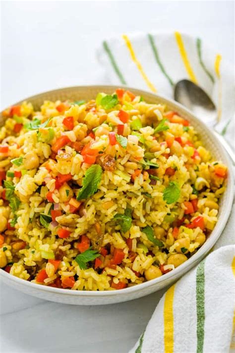 Curried Rice Salad with Ginger Curry Dressing | Garlic & Zest