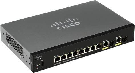 Cisco SG350-10P 10-Port Gigabit Ethernet Switch w/ PoE | Sweetwater