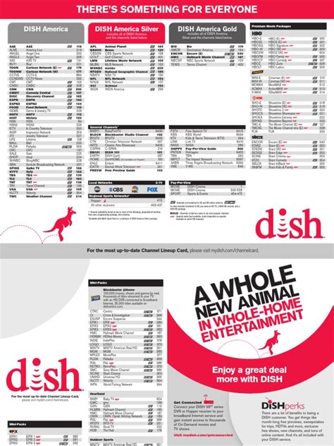 Dish Network Channels List | Examples and Forms