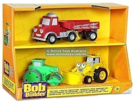 Bob the Builder - Bob's Team - 3 Piece Set - Online Toys Australia