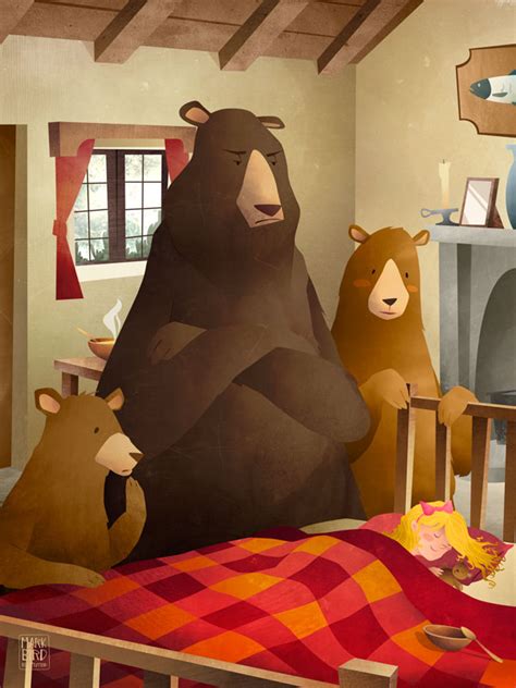 Goldilocks & the Three Bears | Mark Bird Illustration