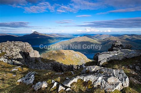 Ben Lomond, Loch Lomond and Loch Long from Ben Narnain, Argyll & Bute