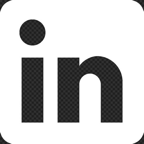 White In LinkedIn Square Logo Icon Transparent PNG | Square logo, Logo ...